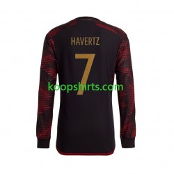 WK 2022 Duitsland Uit Tenue Heren Voetbalshirts Havertz 7 Lange Mouwen