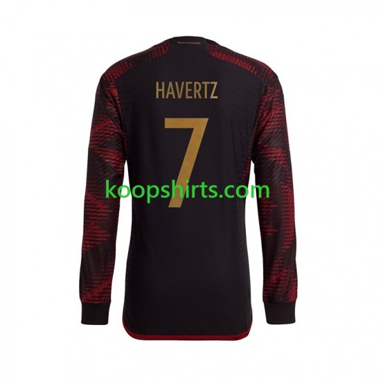 WK 2022 Duitsland Uit Tenue Heren Voetbalshirts Havertz 7 Lange Mouwen WK 2022 Duitsland Uit Tenue Heren Voetbalshirts Havertz 7 Lange Mouwen