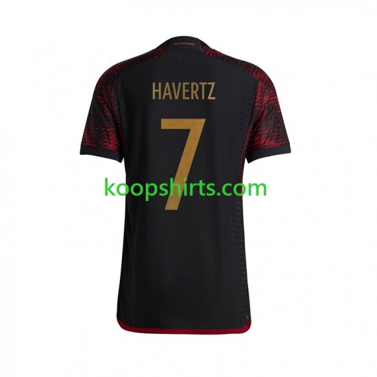 WK 2022 Duitsland Uit Tenue Heren Voetbalshirts Havertz 7 Korte Mouwen WK 2022 Duitsland Uit Tenue Heren Voetbalshirts Havertz 7 Korte Mouwen