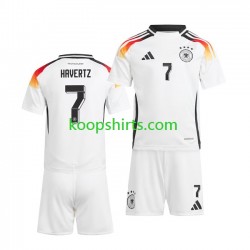 EK 2024 Duitsland Thuis Tenue Kinder Voetbalshirts Havertz 7 Korte Mouwen