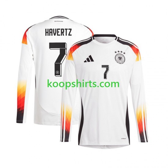 EK 2024 Duitsland Thuis Tenue Heren Voetbalshirts Havertz 7 Lange Mouwen EK 2024 Duitsland Thuis Tenue Heren Voetbalshirts Havertz 7 Lange Mouwen
