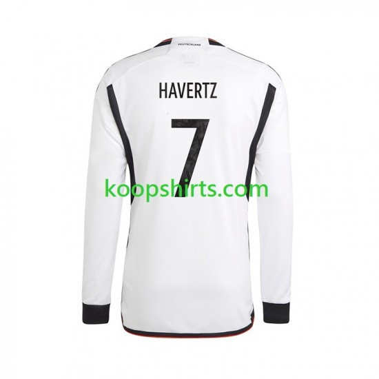WK 2022 Duitsland Thuis Tenue Heren Voetbalshirts Havertz 7 Lange Mouwen WK 2022 Duitsland Thuis Tenue Heren Voetbalshirts Havertz 7 Lange Mouwen