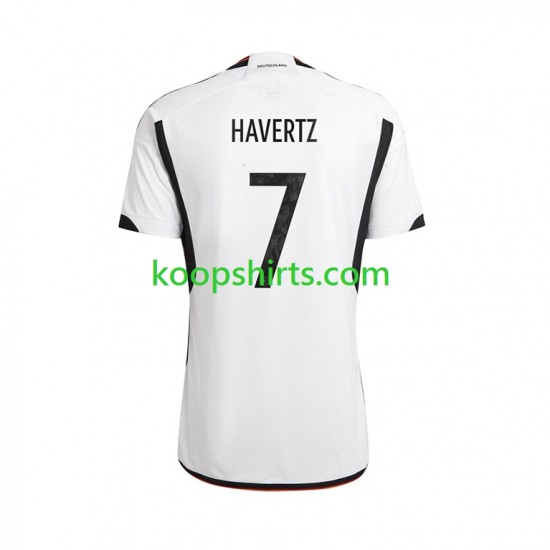 WK 2022 Duitsland Thuis Tenue Heren Voetbalshirts Havertz 7 Korte Mouwen WK 2022 Duitsland Thuis Tenue Heren Voetbalshirts Havertz 7 Korte Mouwen