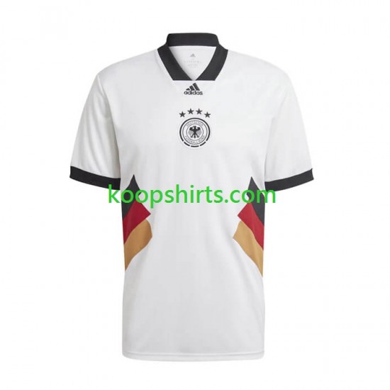 Duitsland Retro Thuis Tenue Heren Voetbalshirts Icon 2022-2023 Korte Mouwen Duitsland Retro Thuis Tenue Heren Voetbalshirts Icon 2022-2023 Korte Mouwen
