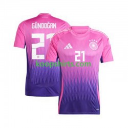 EK 2024 Duitsland Uit Tenue Heren Voetbalshirts Ilkay Gundogan 21 Korte Mouwen