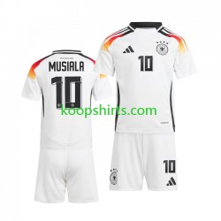 EK 2024 Duitsland Thuis Tenue Kinder Voetbalshirts Jamal Musiala 10 Korte Mouwen