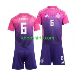 EK 2024 Duitsland Uit Tenue Kinder Voetbalshirts Joshua Kimmich 6 Korte Mouwen