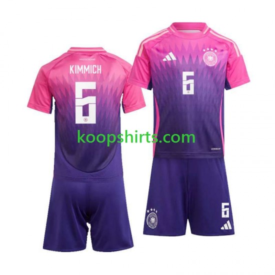 EK 2024 Duitsland Uit Tenue Kinder Voetbalshirts Joshua Kimmich 6 Korte Mouwen EK 2024 Duitsland Uit Tenue Kinder Voetbalshirts Joshua Kimmich 6 Korte Mouwen