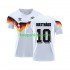 Duitsland Retro Thuis Tenue Heren Voetbalshirts Matthaus 10 1990 Korte Mouwen