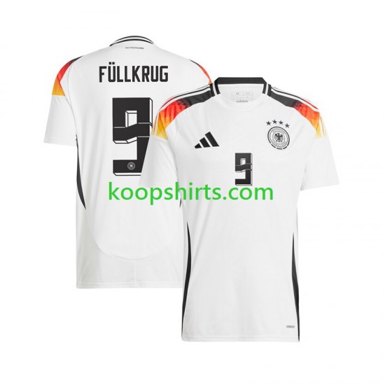 EK 2024 Duitsland Thuis Tenue Heren Voetbalshirts Niclas Fullkrug 9 Korte Mouwen EK 2024 Duitsland Thuis Tenue Heren Voetbalshirts Niclas Fullkrug 9 Korte Mouwen