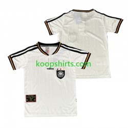 Duitsland Retro Thuis Tenue Heren Voetbalshirts 1996 Korte Mouwen