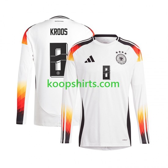 EK 2024 Duitsland Thuis Tenue Heren Voetbalshirts Toni Kroos 8 Lange Mouwen EK 2024 Duitsland Thuis Tenue Heren Voetbalshirts Toni Kroos 8 Lange Mouwen