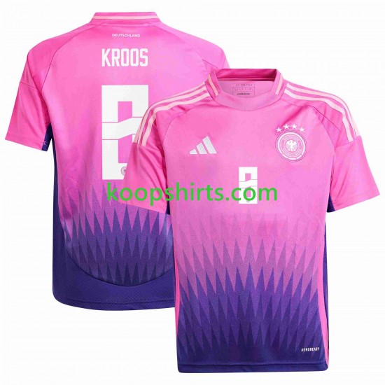 EK 2024 Duitsland Uit Tenue Heren Voetbalshirts Toni Kroos Korte Mouwen EK 2024 Duitsland Uit Tenue Heren Voetbalshirts Toni Kroos Korte Mouwen