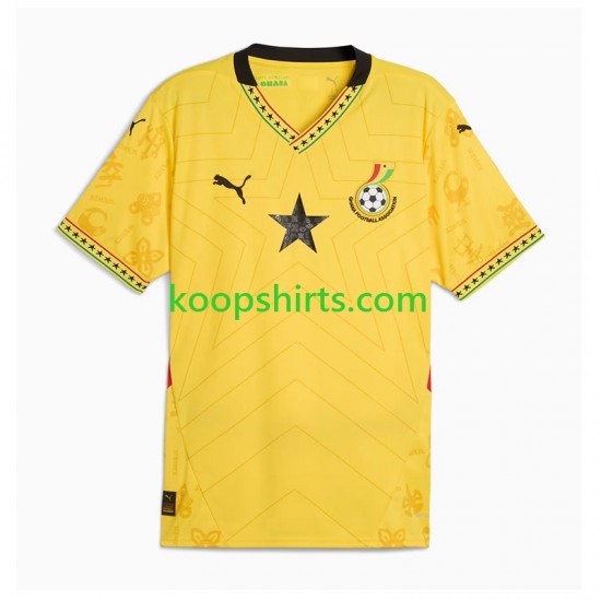 Ghana Uit Tenue Heren Voetbalshirts 2024 Korte Mouwen Ghana Uit Tenue Heren Voetbalshirts 2024 Korte Mouwen