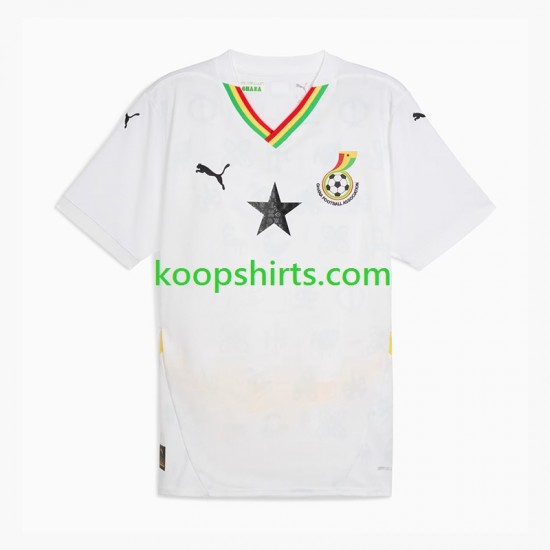 Ghana Thuis Tenue Heren Voetbalshirts 2024 Korte Mouwen Ghana Thuis Tenue Heren Voetbalshirts 2024 Korte Mouwen