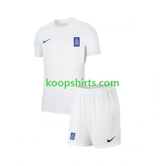 Griekenland Uit Tenue Kinder Voetbalshirts 2022-2023 Korte Mouwen Griekenland Uit Tenue Kinder Voetbalshirts 2022-2023 Korte Mouwen