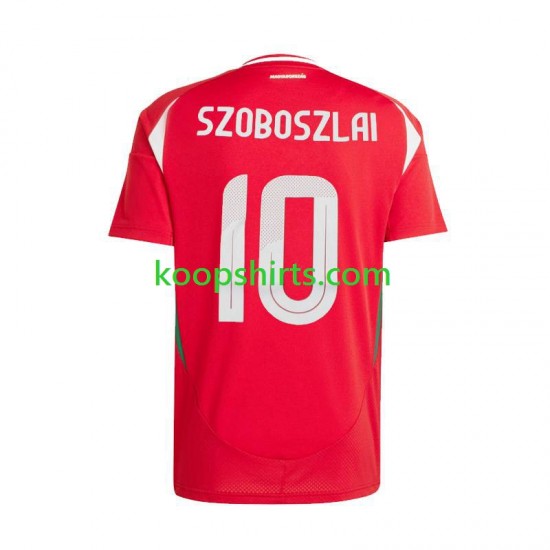 EK 2024 Hongarije Thuis Rood Tenue Heren Voetbalshirts Dominik Szoboszlai 10 Korte Mouwen EK 2024 Hongarije Thuis Rood Tenue Heren Voetbalshirts Dominik Szoboszlai 10 Korte Mouwen
