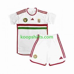 Uit Tenue Kinder Voetbalshirts Hungray 2022 Korte Mouwen