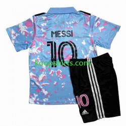 Derde Tenue Kinder Voetbalshirts Inte Miami Lionel Messi 10 2023-2024 Korte Mouwen