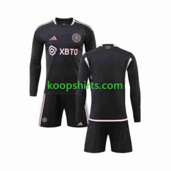 Inter Miami Uit Tenue Kinder Voetbalshirts 2023-2024 Lange Mouwen