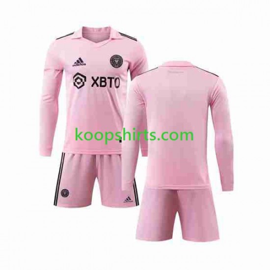 Inter Miami Thuis Tenue Kinder Voetbalshirts 2023-2024 Lange Mouwen Inter Miami Thuis Tenue Kinder Voetbalshirts 2023-2024 Lange Mouwen