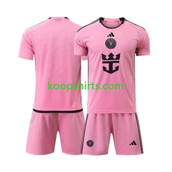 Inter Miami Thuis Tenue Kinder Voetbalshirts 2024 Korte Mouwen Inter Miami Thuis Tenue Kinder Voetbalshirts 2024 Korte Mouwen