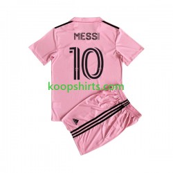 Inter Miami Thuis Tenue Kinder Voetbalshirts Lionel Messi 10 2023 Korte Mouwen