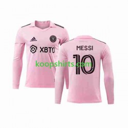 Inter Miami Thuis Tenue Heren Voetbalshirts Lionel Messi 10 2023-2024 Lange Mouwen