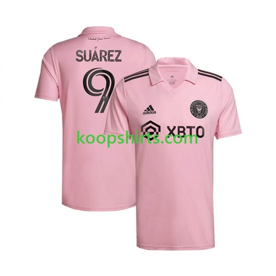 Inter Miami Thuis Tenue Heren Voetbalshirts Luis Suarez 9 2023-2024 Korte Mouwen Inter Miami Thuis Tenue Heren Voetbalshirts Luis Suarez 9 2023-2024 Korte Mouwen