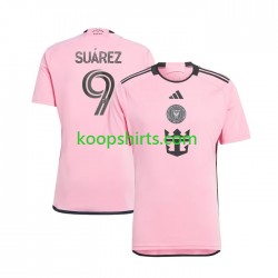 Inter Miami Thuis Tenue Heren Voetbalshirts Luis Suarez 9 2024 Korte Mouwen