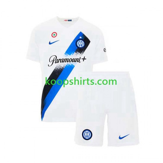 Inter Milan Uit Tenue Kinder Voetbalshirts 2023-2024 Korte Mouwen Inter Milan Uit Tenue Kinder Voetbalshirts 2023-2024 Korte Mouwen