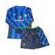 Inter Milan Thuis Tenue Kinder Voetbalshirts 2024-2025 Lange Mouwen Inter Milan Thuis Tenue Kinder Voetbalshirts 2024-2025 Lange Mouwen