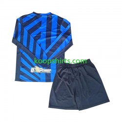 Inter Milan Thuis Tenue Kinder Voetbalshirts 2024-2025 Lange Mouwen