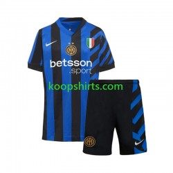 Inter Milan Thuis Tenue Kinder Voetbalshirts 2024-2025 Korte Mouwen