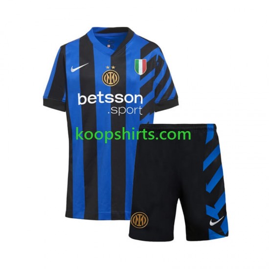 Inter Milan Thuis Tenue Kinder Voetbalshirts 2024-2025 Korte Mouwen Inter Milan Thuis Tenue Kinder Voetbalshirts 2024-2025 Korte Mouwen