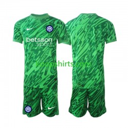 Inter Milan Doelman Thuis Tenue Kinder Voetbalshirts 2024-2025 Korte Mouwen