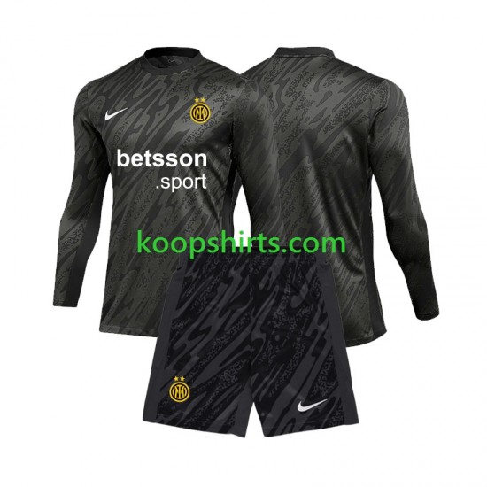 Inter Milan Doelman Derde Tenue Kinder Voetbalshirts 2024-2025 Lange Mouwen Inter Milan Doelman Derde Tenue Kinder Voetbalshirts 2024-2025 Lange Mouwen