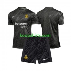 Inter Milan Doelman Derde Tenue Kinder Voetbalshirts 2024-2025 Korte Mouwen