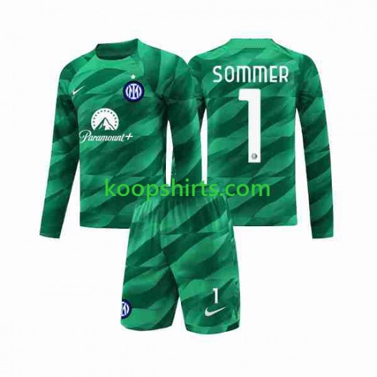 Inter Milan Doelman Uit Tenue Kinder Voetbalshirts Sommer 1 2023-2024 Lange Mouwen Inter Milan Doelman Uit Tenue Kinder Voetbalshirts Sommer 1 2023-2024 Lange Mouwen