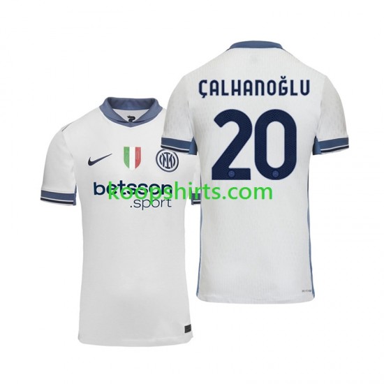 Inter Milan Uit Tenue Heren Voetbalshirts Hakan Calhanoglu 20 2024-2025 Korte Mouwen Inter Milan Uit Tenue Heren Voetbalshirts Hakan Calhanoglu 20 2024-2025 Korte Mouwen