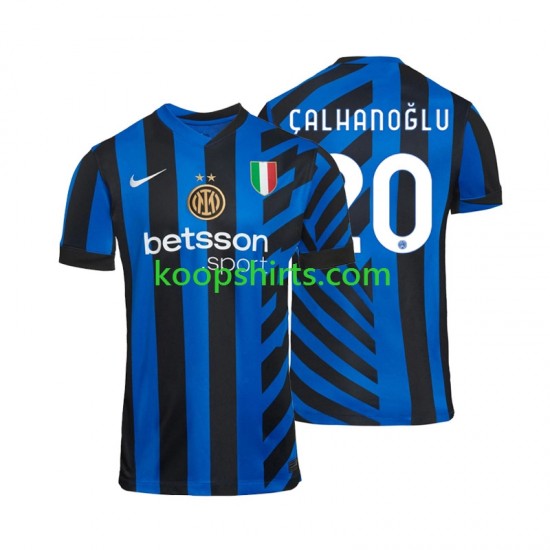 Inter Milan Thuis Tenue Heren Voetbalshirts Hakan Calhanoglu 20 2024-2025 Korte Mouwen Inter Milan Thuis Tenue Heren Voetbalshirts Hakan Calhanoglu 20 2024-2025 Korte Mouwen