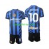 Inter Milan Thuis Tenue Kinder Voetbalshirts Lautaro 10 2024-2025 Korte Mouwen