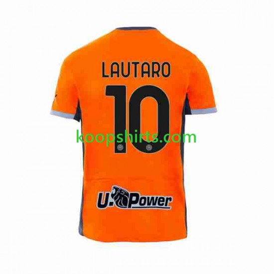 Inter Milan Derde Tenue Heren Voetbalshirts Lautaro Martinez 10 2023-2024 Korte Mouwen Inter Milan Derde Tenue Heren Voetbalshirts Lautaro Martinez 10 2023-2024 Korte Mouwen
