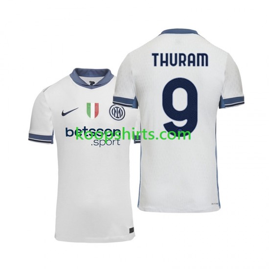 Inter Milan Uit Tenue Heren Voetbalshirts Marcus Thuram 9 2024-2025 Korte Mouwen Inter Milan Uit Tenue Heren Voetbalshirts Marcus Thuram 9 2024-2025 Korte Mouwen