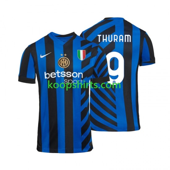 Inter Milan Thuis Tenue Heren Voetbalshirts Marcus Thuram 9 2024-2025 Korte Mouwen Inter Milan Thuis Tenue Heren Voetbalshirts Marcus Thuram 9 2024-2025 Korte Mouwen