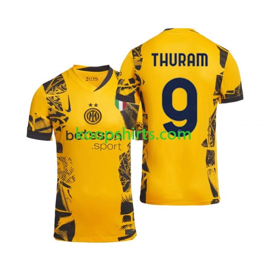 Inter Milan Derde Tenue Heren Voetbalshirts Marcus Thuram 9 2024-2025 Korte Mouwen Inter Milan Derde Tenue Heren Voetbalshirts Marcus Thuram 9 2024-2025 Korte Mouwen