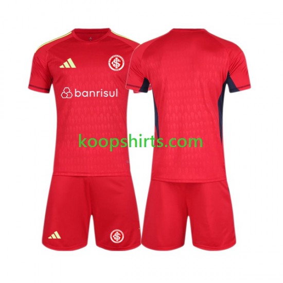 Internacional Doelman Thuis Tenue Kinder Voetbalshirts 2023-2024 Korte Mouwen Internacional Doelman Thuis Tenue Kinder Voetbalshirts 2023-2024 Korte Mouwen