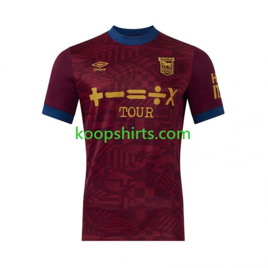 Uit Tenue Heren Voetbalshirts Ipswich Town 2024-2025 Korte Mouwen Uit Tenue Heren Voetbalshirts Ipswich Town 2024-2025 Korte Mouwen