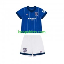 Thuis Tenue Kinder Voetbalshirts Ipswich Town 2024-2025 Korte Mouwen