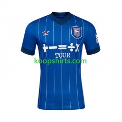 Thuis Tenue Heren Voetbalshirts Ipswich Town 2024-2025 Korte Mouwen